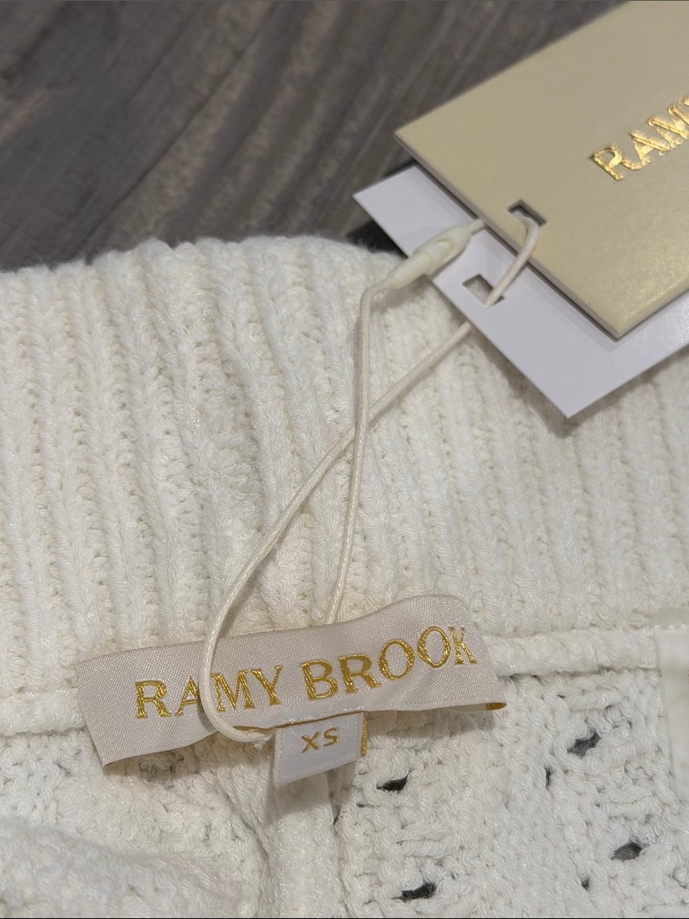 Ramy Brook Ivory Penny Bauble Knit Mini Short - Picture 10 of 13